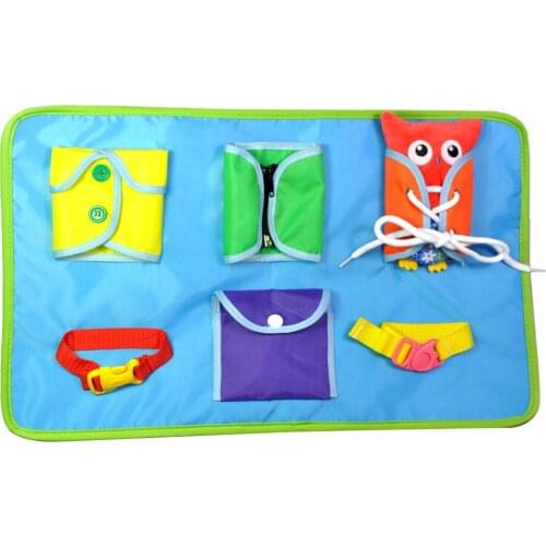 Baby Montessori Toys 3D Soft Cloth Books For Toddlers Opposites Quiet Book Dress Your Owl Doll Toy Kit Early Educational Toys