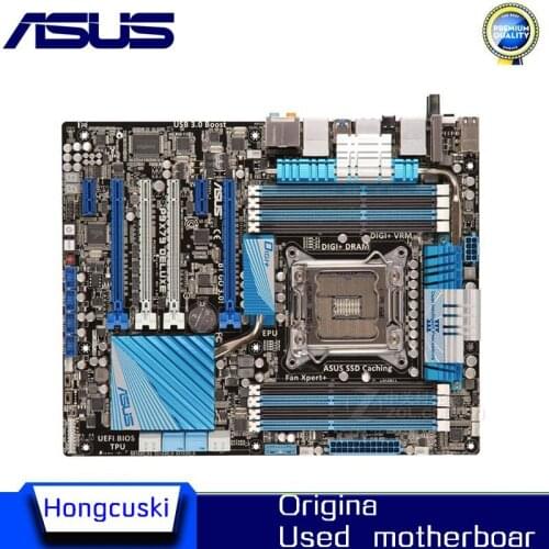 For ASUS P9X79 Deluxe Used original motherboard Socket LGA 2011 DDR3 X79 Desktop Motherboard