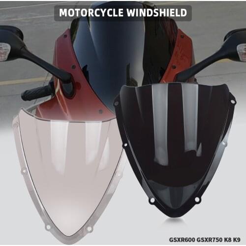 GSXR 600 750 Windshield Double Bubble Spoiler Motorcycle Windscreen Deflector FOR SUZUKI GSXR600 GSXR750 K8 K9 2008 2009 2010