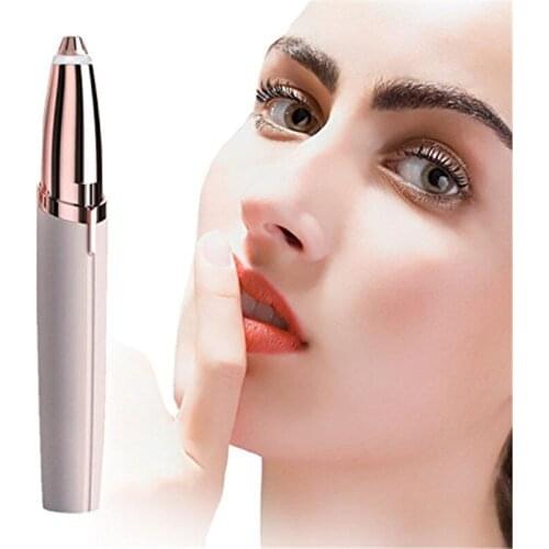 Electric Eyebrow Trimmer Rechargeable Eyebrow Epilator Razor Face Eye Brow Trimmer Lady Shaver Instant Painless Shaving
