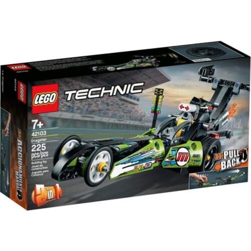 Lego 42103 Technic Dragster Enchance Kids Model Kit 225 pcs Great Chrismas Birthday Gift Chilrden pull-back LEGO Hot rod