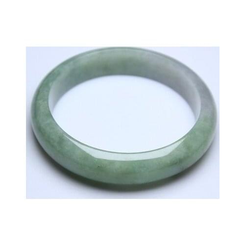 Natural Burmese Jadeite 54-64mm Light Color Bangle Elegant Princess Jewelry Best Gift