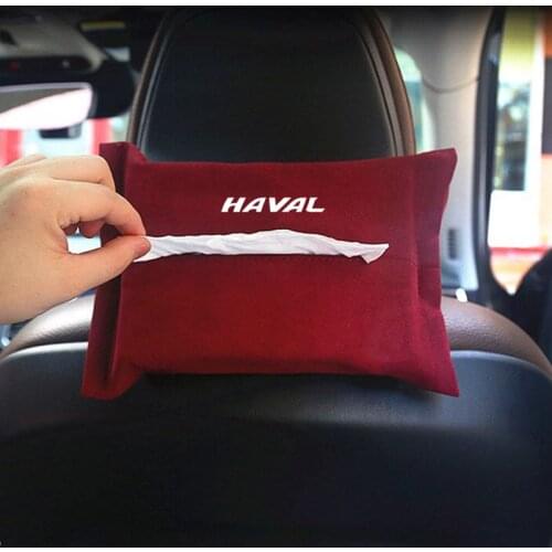 Tissue Bag Organizer Car hanging type armrest box tissue storage bag For Haval Great Wall Cuv H3 H5 H2 H1 H6 H8 H9