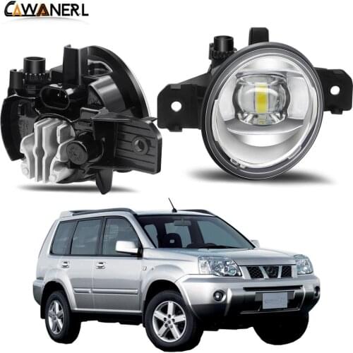 Fog Light Assembly 30W Car Right + Left Side LED Lens Fog Lamp DRL H11 12V For Nissan X-Trail T30 2001 2002 2003 2004 2005 2006