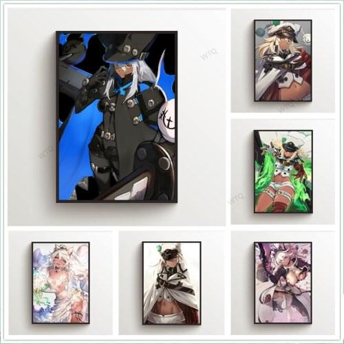 WTQ Retro Poster Guilty Gear Ramlethal Valentine Canvas Painting Wall Decor Wall Art Picture for Living Room Decor Home Decor