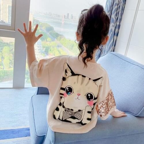RIQIWIKI Summer T-shirts For Girls