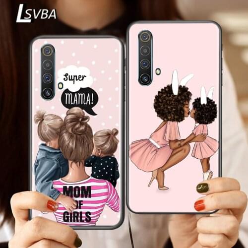 Silicone Cover Super Mom Baby Girl For Realme V15 X50 X7 X3 Superzoom Q2 C11 C3 7 7i 6s 6 5 Global Pro 5G Phone Case