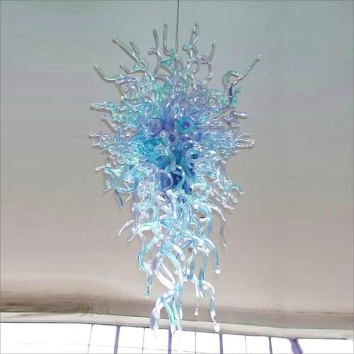 Modern Blown Customized Color Glass Chandelier for Sale Hand Blown Glass Pendant Chandeliers