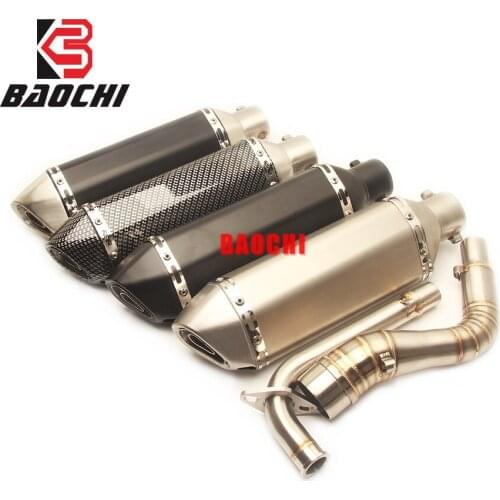 Motorcycle Exhaust System Middle Tube Escape Muffler for YAMAH NMAX 155 N-MAX155 NMAX 125 N-MAX125 2015 2016 2017