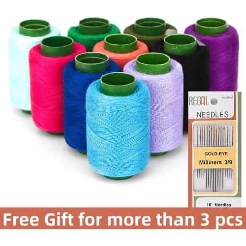 1PC 300m household thread color polyester thread clothing sewing thread manual stitching group knit sewing thread