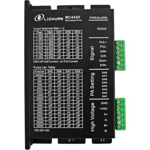 2phase NEMA17 NEMA23 hybrid stepper motor driver DSP DC24V 3A MC442