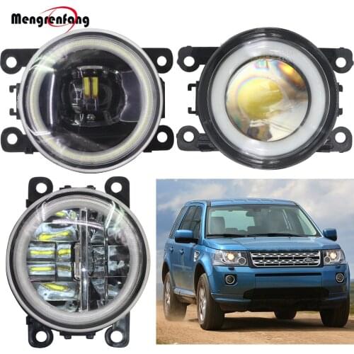 2 X Car Fog Light LED Halo Ring Angel Eye DRL Daytime Running Lamp H11 12V For Land Rover Freelander II LR2 FA_ 2006-2014