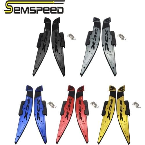 2021 PCX 125 PCX 160 Left Right 2PCS Front Footboard Foot Pedals Footrest Fit for Honda SEMSPEED Modified Motorcycle Footboards
