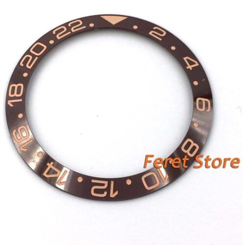 38mm Ceramic Bezel Fit 40mm GMT Automatic Watch Case P12