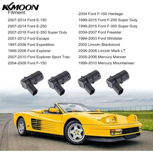 4pcs Reverse Bumper Backup Parking Assist Sensor Reversing Radar Parking Sensor 3F2Z-15K859-BA 4F23-15K859-AA