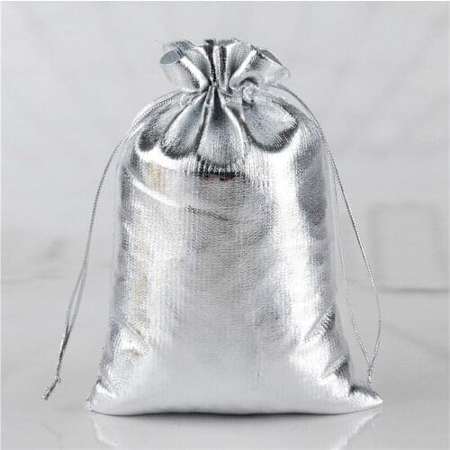 50pcs/1lot Christmas Wedding Gift Jewelry Protection Pouches Smooth Dust-proof Anniversary Present Soft Bags7X9CM 9X12CM 11X16CM