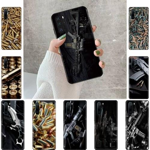 Free shipping Bullets Rifle Gun Weapon Phone Case For Huawei honor Mate P 9 10 20 30 40 Pro 10i 7 8 a x Lite nova 5t
