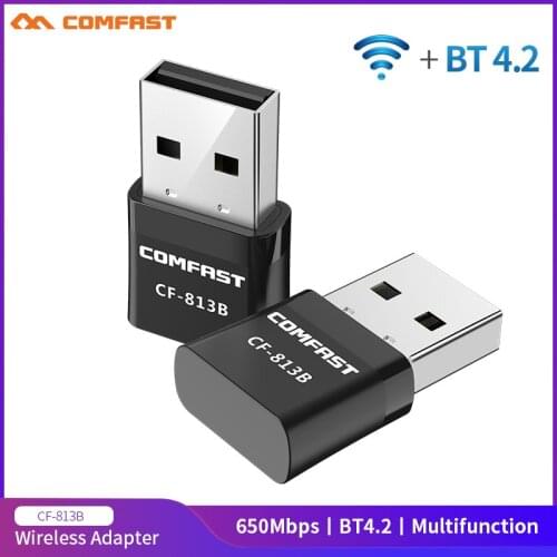 650Mbps Dual Band 2.4G&5.8G Wifi Adapter Bluetooth 4.2 Wireless Network Card Support Windows XP/Vista/7/8/8.1/10 Mac OS