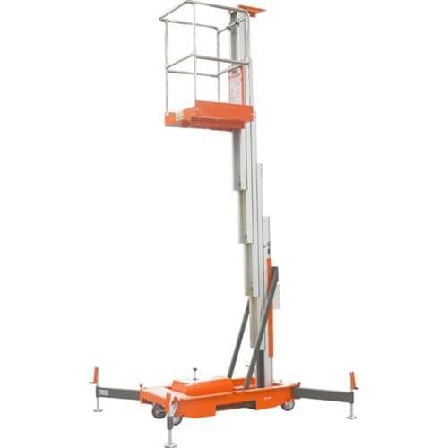Qiyun Brand CE ISO Single Mast Electric Hydraulic Aluminum Alloy Lift for Indoor and Outdoor Work with ODM/OEM