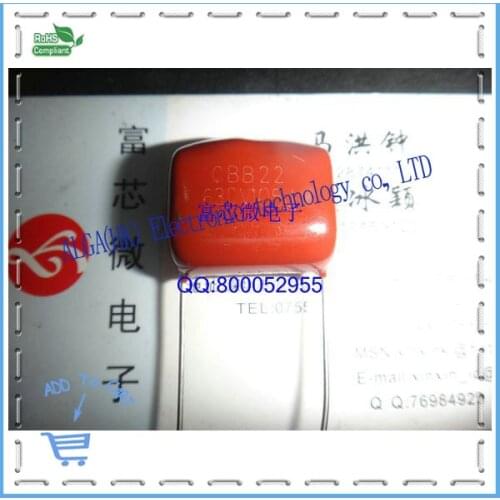 CBB21 capacitor CBB22 1 uf 630 v (105 - j 105 v) feet from 20 mm polyester capacitor on sale