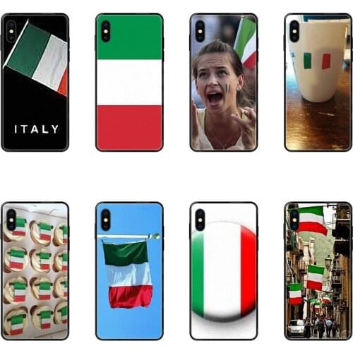 Men Black Soft Top Detailed Popular Case World Cup Italia Italian Flag Metallic For Redmi Note 4 5 5A 6 7 8 8T 9 9S Pro Max