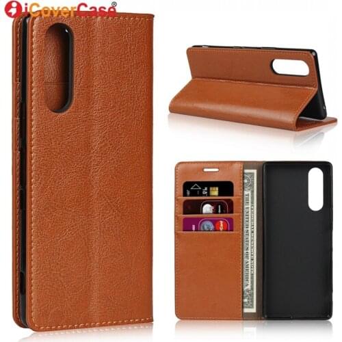 For Sony Xperia XZ5 Case Luxury Leather Stand Wallet Flip Cover For Xperia 2/ Xperia 5 SOV41 SO-01M Case Coque Phone Accessory
