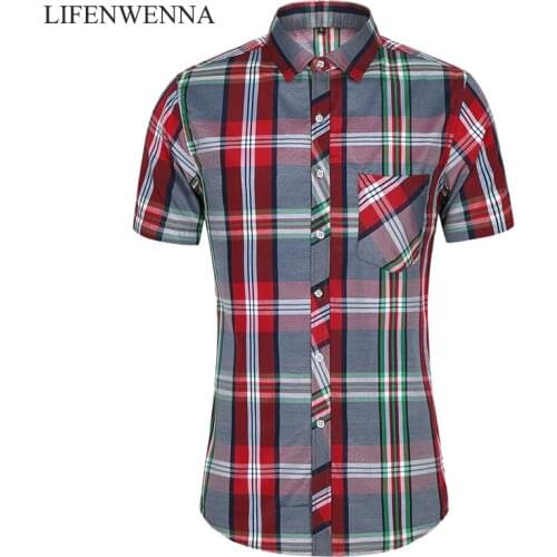 Мужские клечатые рубашки Li Fen Wen Na China At AliExpress