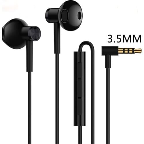 Xiaomi 3.5MM Earphone Dual Driver Unit In-Ear Hybrid Headsets With Wired Control For MI 9 CC9 Poco F2 Pro X3 Redmi Note 9 S 8 8T