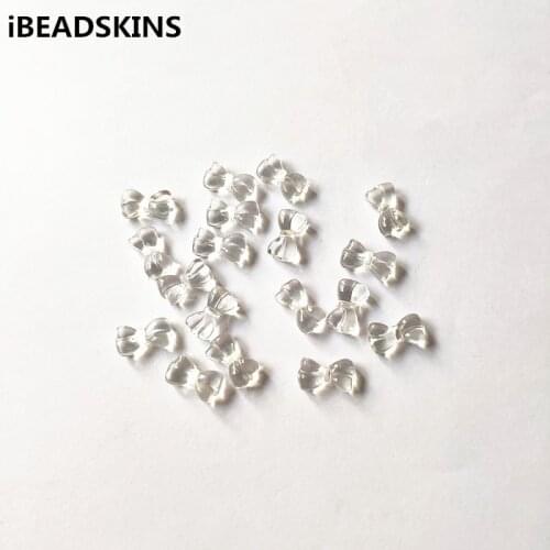 New arrival! 13x7mm 1600pcs Clear acrylic Bows shape Beads for Necklace,Earrings parts,hand Made Jewelry DIY