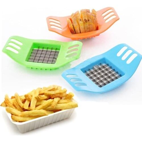 Random color New French Fry Potato Chip Cut Cutter Vegetable Fruit Slicer Chopper Chipper Blade Cutters 301-0404