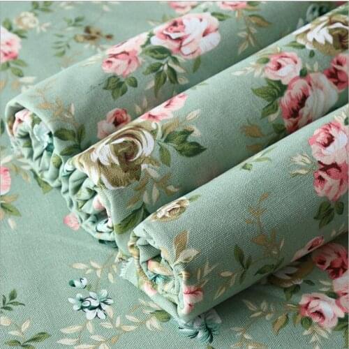 100% cotton flower twill fabric DIY for crib bedding cushion apparel handwork patchwork quilting home decor dress