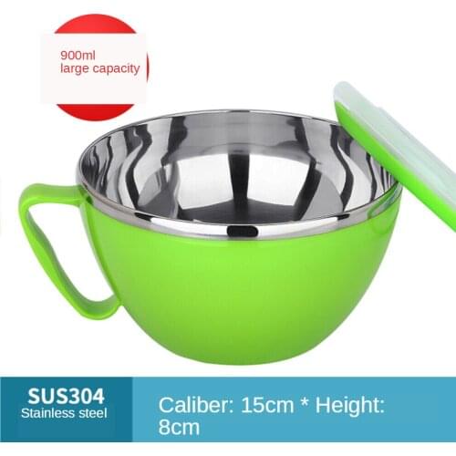Stainless Steel Noodle Bowl Bowl Soup Bowl Handle Bowl Durable
