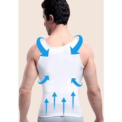 Slim Waist Running Shirts Mens Underwear Anti Sweat Slimming Body Shapewear Corset Vests Abdomen Weight Vest Belly Control