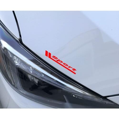 2Pcs SPORT Headlight Vinyl Decal Racing Sticker Emblem Logo window sticker 15cm