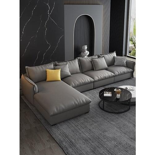 Nordic Technology cloth sofa whole set Princess latex simple modern living room combination light luxury latex cloth sofa