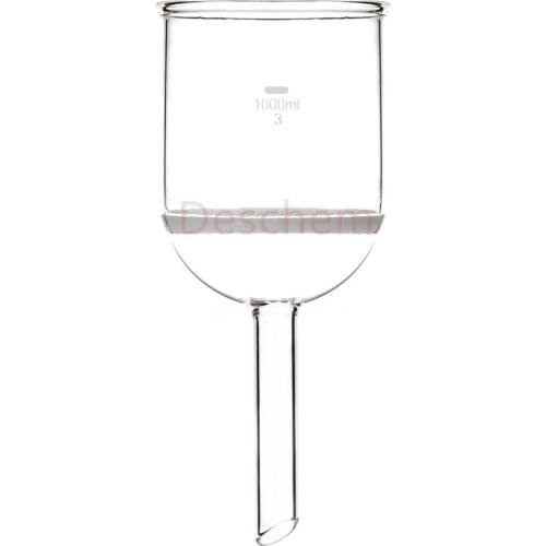 1000ml,Glass Buchner funnel,3# Coarse filter,1L,GG17 Straight Drop Tube,Labware