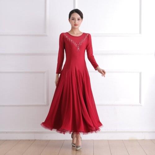 2021 Woman modern dance dress performance dress national standard dance competition dress Waltz dance Costumes LYQ2112