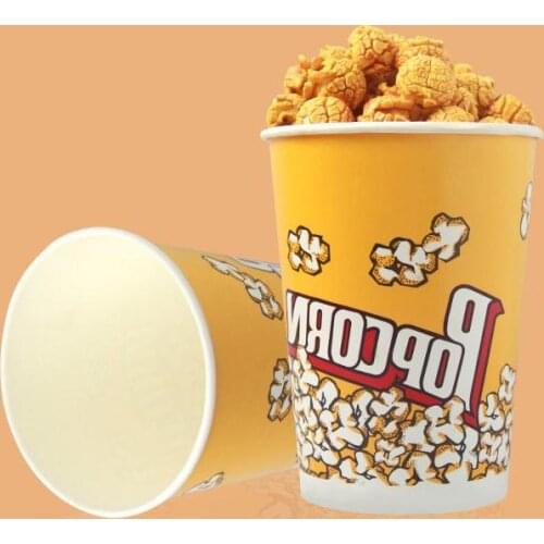 32 Ounce Disposable Popcorn Bucket Barrel Paper Cups for Popcorn Dhl&fedex Free Shipping Wholesale
