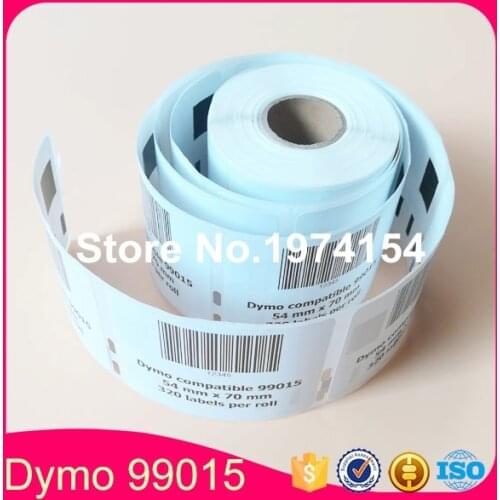 6 Rolls Dymo 99015 Compatible Label 54mm*70mm 320Pcs/Roll White Compatible for LabelWriter 450Turbo Printer SLP 440 450