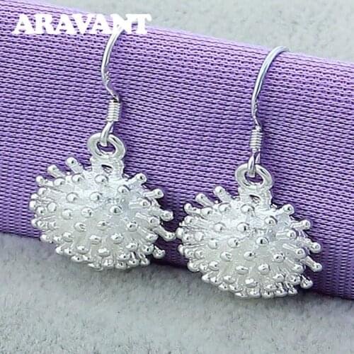 925 Jewelry Firework Drop Earring For Women Silver Plated Earrings Jewelry