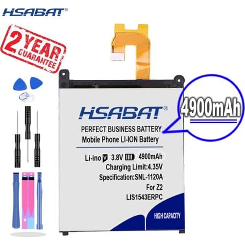 HSABAT LIS1543ERPC 4600mAh for Sony Xperia Z2 L50w L50U L50T Sirius SO-03 D6503 D6502 Battery