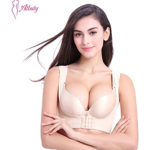 Atbuty Breast Brace Energy Massage Stone Chest Care Posture Corrector Adjustable Corset Support Back