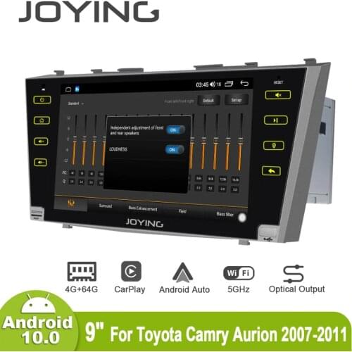 Radio 2 din Android 9 inch Autoradio Auto Car Stereo Head Unit GPS Multimedia 4G Carplay DVR For Toyota Camry Aurion 2007 2011