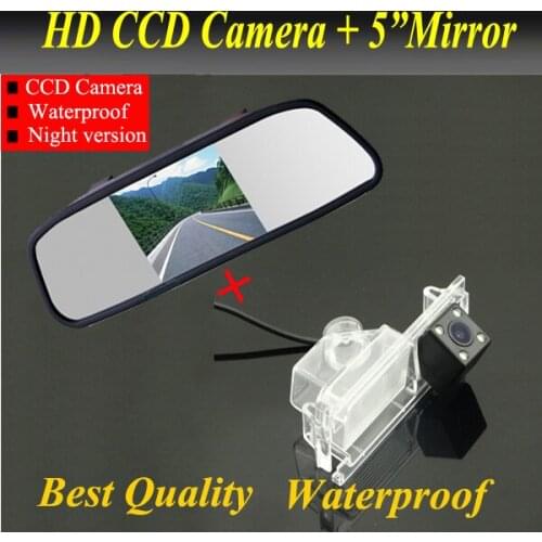 Factory price car rear view camera For Kia K2 Rio Hatchback Kia Ceed 2013 Car backup parking camera + car monitor mirror