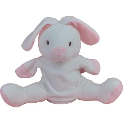 30cm White Bunny Rabbit Stuffed Plush Soft Doll Animals DevelopToy Girls Baby Kids Hands Puppets Birthday Gift