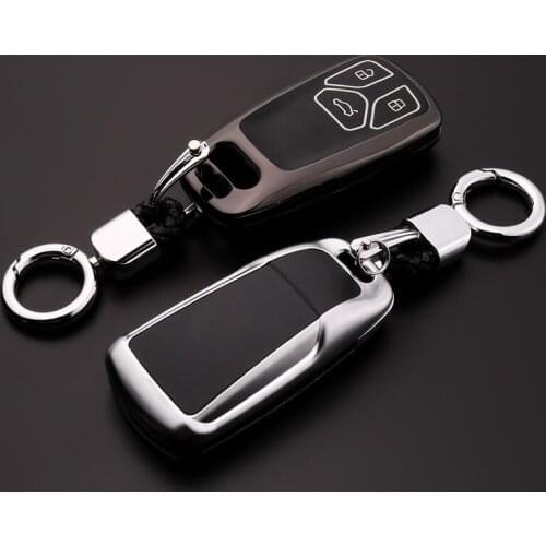 Zinc alloy+Luminous Car Remote Fob Key Case Shell Cover For Audi A4 B9 A4L A6L A5 S7 S4 S5 8W Q7 4M Q5 TTS RS Coupe Roadster