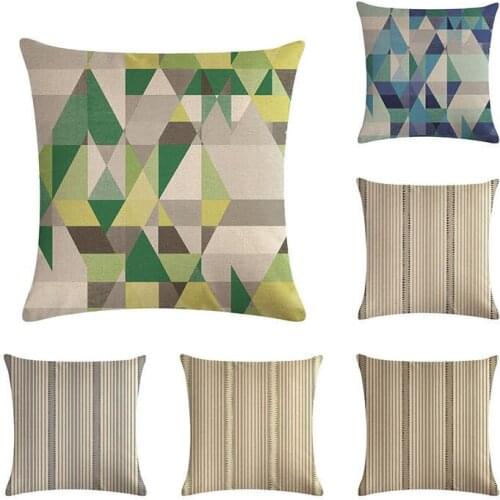 Geometric Pillow Case Throw Pillowcase Decoration Pillow Case Cushion Cover dropshipping Square Linen Home Sofa Decor ZY1319
