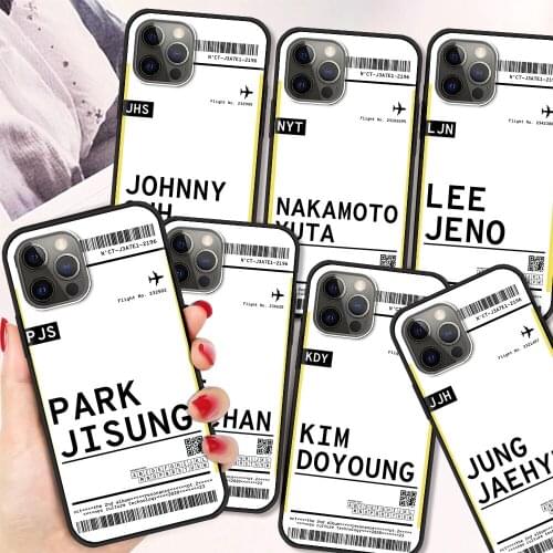 World Country Label Air Tickets Silicone Soft Cover for iPhone 12 11 Pro MAX Luxury Phone Case XR X XS MAX 8 7 6 6S Plus Coque