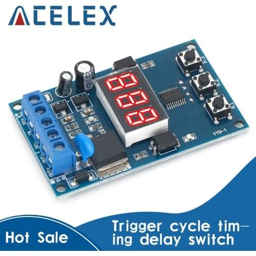 Trigger cycle timing delay electronic switch circuit / MOS tube control board / replace relay module / wide voltage