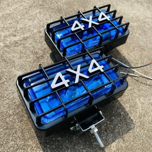 2pcs/ lot 12V 55W Halogen 4WD Fog light Universal Car truck Styling Front bumper Roof daytime running Auxiliary headlight